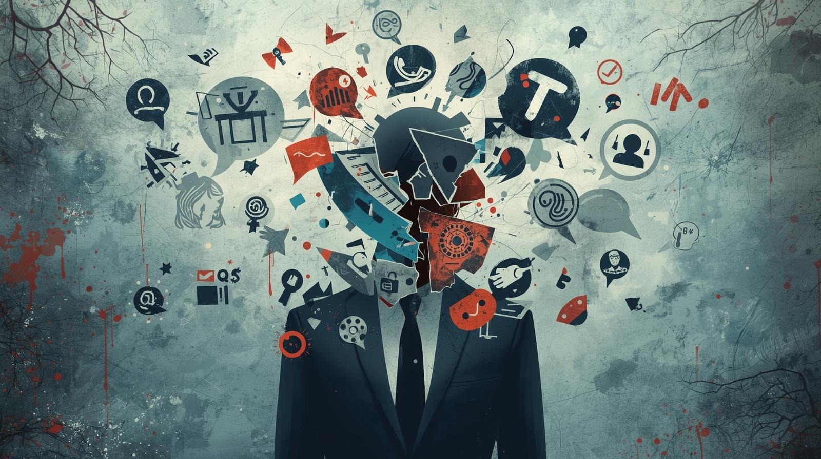 Am image representing an explosion of concerns that arise when experience dept is created. Visually represents pressure and tradeoffs that lead to experience debt.